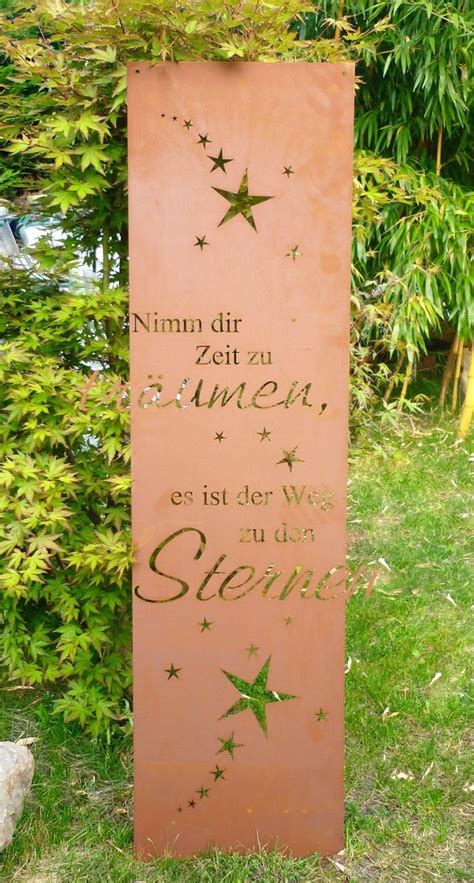 Maybe you would like to learn more about one of these? Spruch Tafel Weg zu den Sternen Garten Schild Metall Rost ...