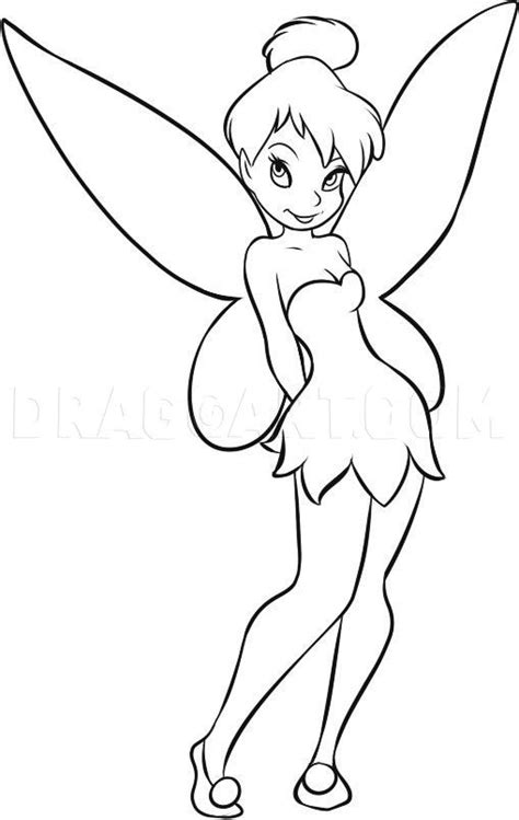 How To Draw Tinkerbell By Dawn Drawing Cartoon