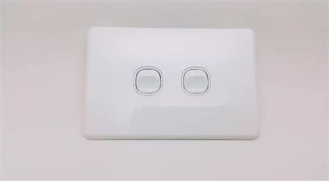Not only is space saved on the mounting rail, it also makes it possible to plan and implement smaller electrical cabinets. Slimline White 250v 10a Electric Wall Switch Lighting Saa ...