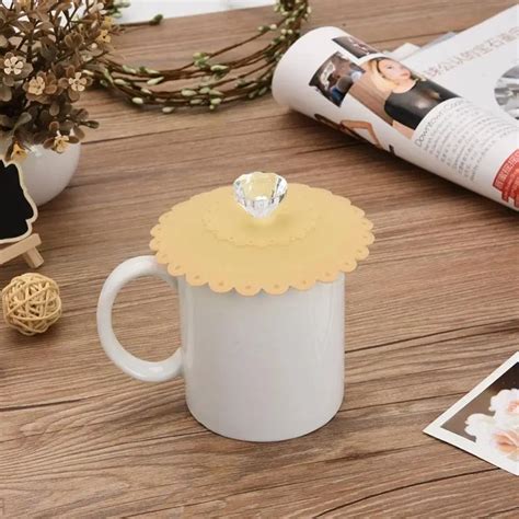 Lace Cup Cover Silicone Lid Bottle Lid Cover Home Office Accessory