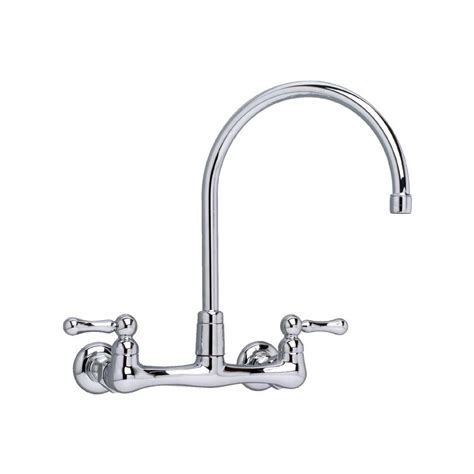 American Standard Heritage Wall Mount 2 Handle Bar Faucet In Polished