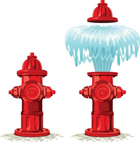 Free yellow fire hydrant vector download in ai, svg, eps and cdr. Fire Hydrant Spray Illustrations, Royalty-Free Vector ...