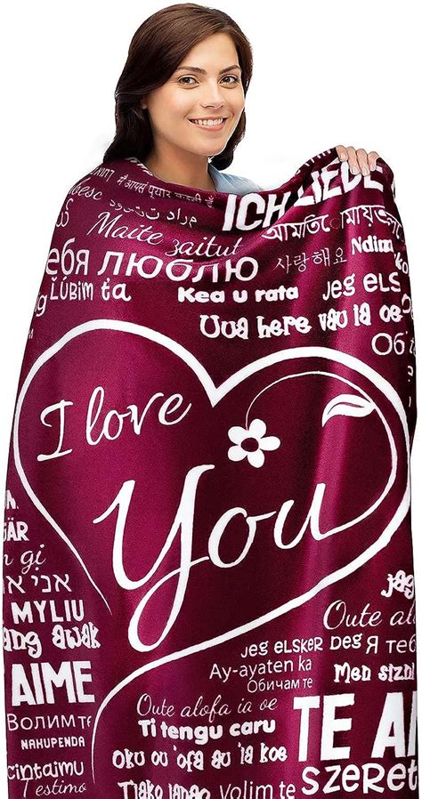 buttertree i love you blanket 100 languages my wife birthday t ideas t from