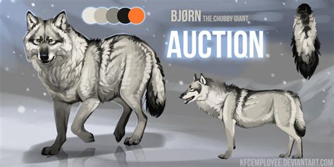 Chubby White Wolf Auction Closed By Chickenbusiness On Deviantart