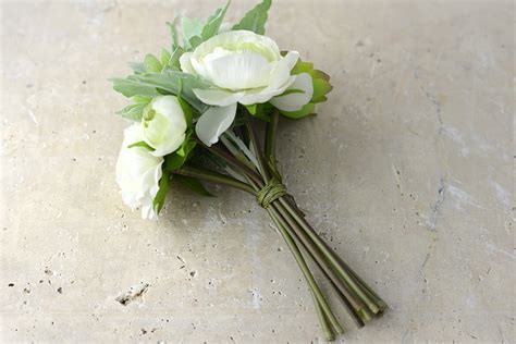 White Flowers And Succulent Bouquet