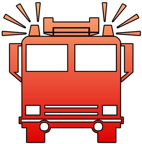 Fire Truck Cutout Clip Art Vector Clip Art Online Royalty Free