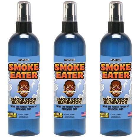 Smoke Eater Smoke Odor Remover 4 Oz Jasmine Scent Mold Monster