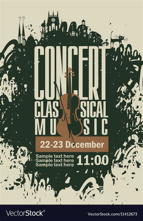 Poster For A Concert Of Classical Music Royalty Free Vector Aff