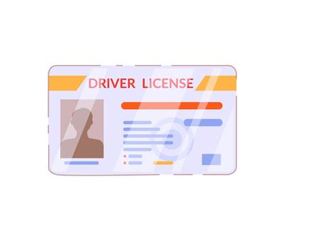 Premium Vector Driver License Plastic Card Isolated On White Background