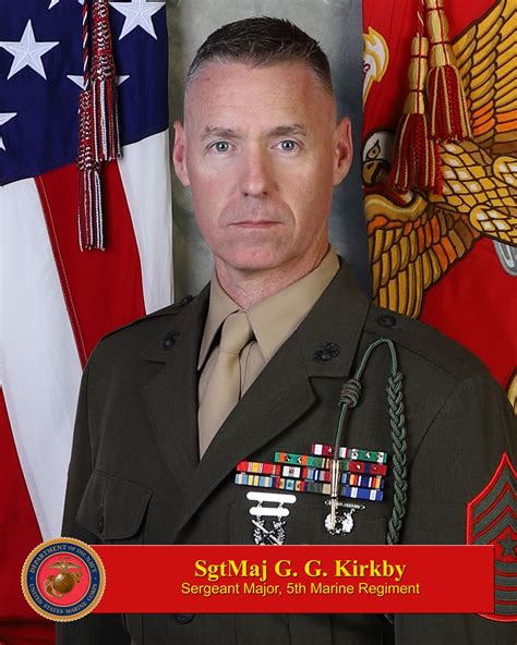 Sgtmaj G G Kirkby 1st Marine Division Leaders