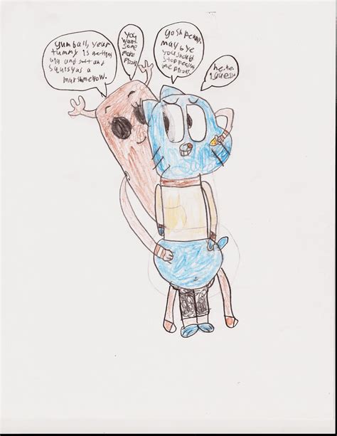 Penny Stuffing Gumball By Gumbawll123 On Deviantart