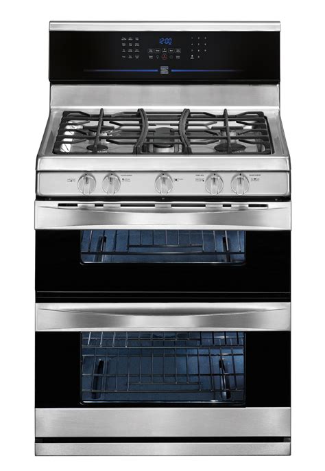 Kenmore Elite 78923 58 Cu Ft Double Oven Gas Range Stainless Steel