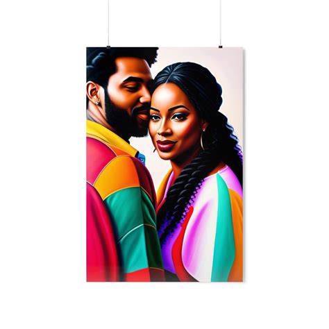 african american art black couple art black love poster etsy