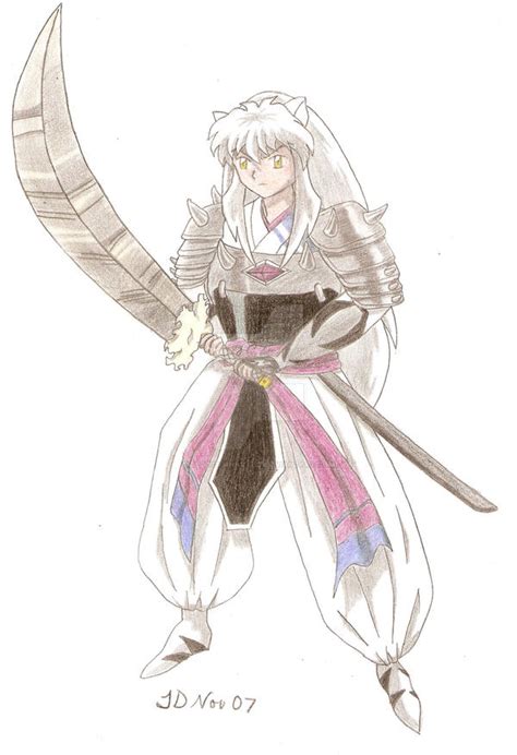 Inuyasha In His Fathers Armor By Tegd33fanartist On Deviantart