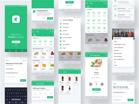 Grocery Shopping App Android Demo Uplabs