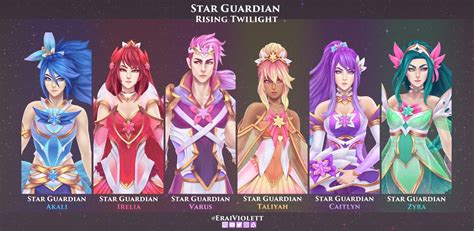 Star Guardian Team Rising Twilight Concepts By Eraiviolett