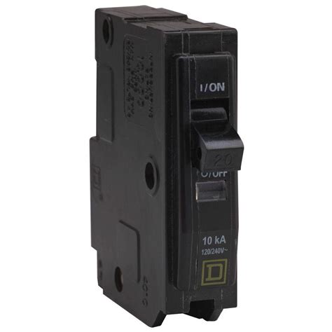 Shop circuit breakers, pressure switches, qo breakers, electrical panels, breaker boxes, transformers, load centers, switchgear, and other square d square d (schneider electric) qo™ 200a 120/240v 1 phase 30 space plug on neutral load center with factory installed main circuit breaker, 30 single. Square D QO 20 Amp Single-Pole Circuit Breaker-QO120CP ...
