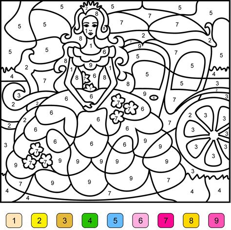 Color By Number Anime Worksheets 101 Coloring