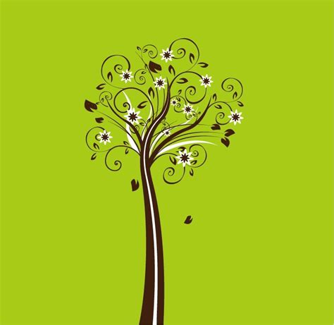 Vector Floral Tree Free Vector Graphics All Free Web Resources For