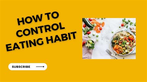 How To Control Eating Habit Youtube