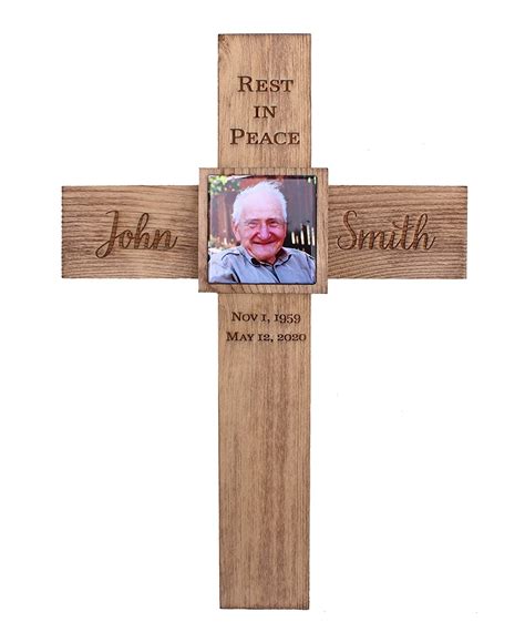 Photo Memorial Cross Personalized For Your Loved One
