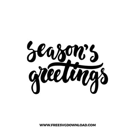 Seasons Greetings Svg And Png Cut Files Free Svg Download