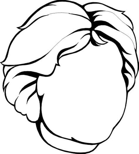 Men Blank Face Coloring Page Free Printable Coloring Pages For Kids