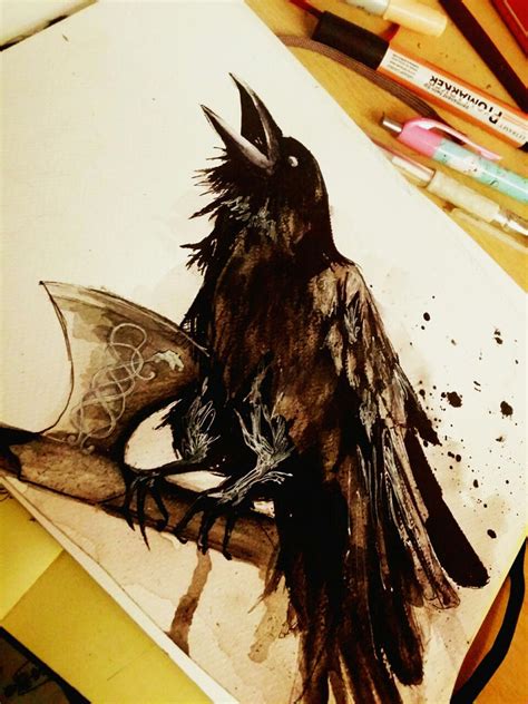 Odins Raven By Adlibber On Deviantart
