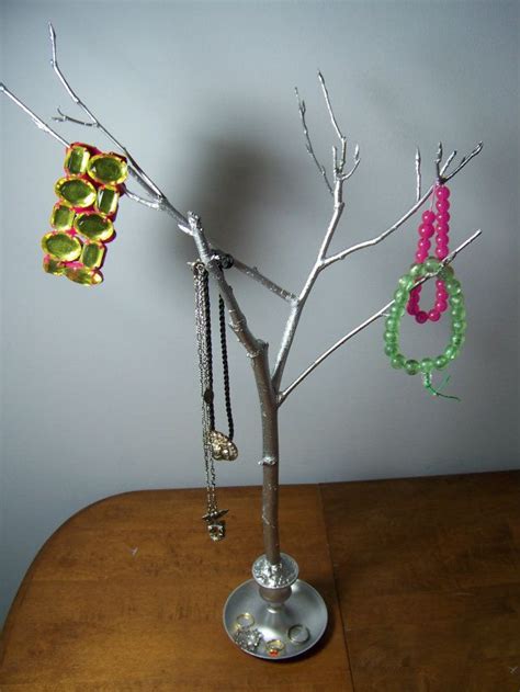 Diy Metallic Jewelry Tree Dormify Diy Jewelry Holder Jewelry