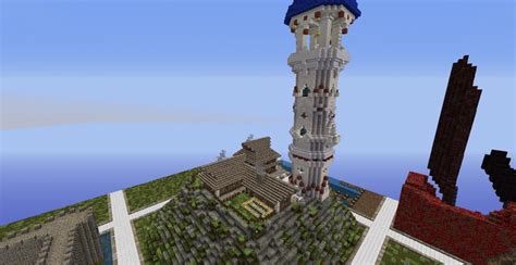 High Elf Mage Tower And Settlement Plot Build Minecraft Project