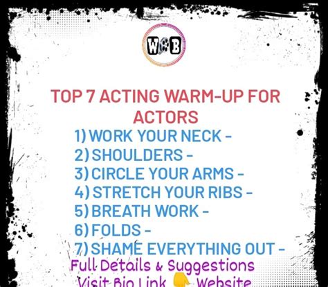 Top 7 Acting Warm Up For Actors
