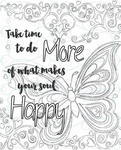 Coloring Inspirational Pages Adult Adults Printable Motivational