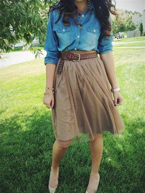 Chambray Tulle Pretty Outfits Cool Outfits Fashion Outfits Pretty