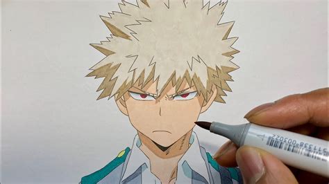 How To Draw Katsuki Bakugou From My Hero Academia Step By Step Drawing