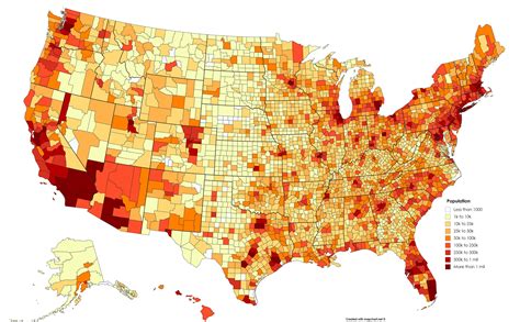 Usa Map By Population