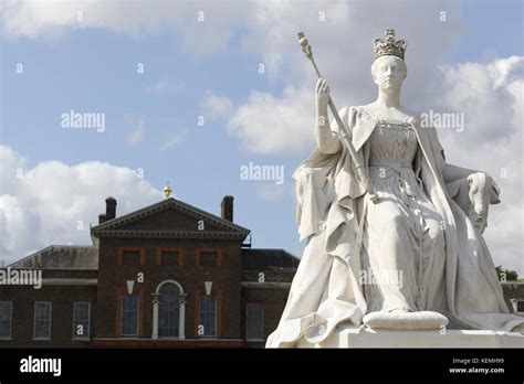 Impressive Statue Of Queen Victoria Situated Outside Kensington Palace