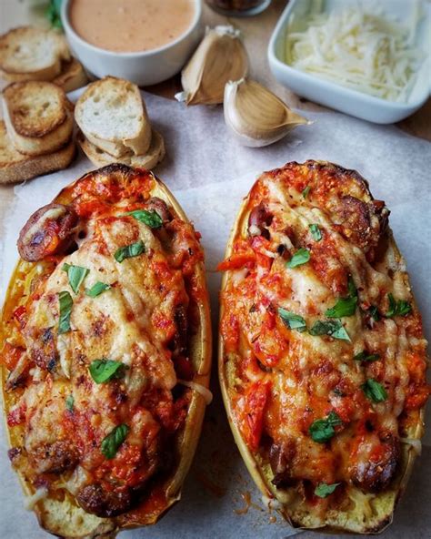 Spaghetti Squash Boats Crazy Good Food For Meals