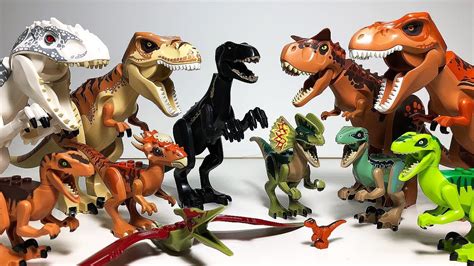 All Lego Dinosaurs From Jurassic World Indoraptor Indominus Rex T Rex Carnotaurus And More