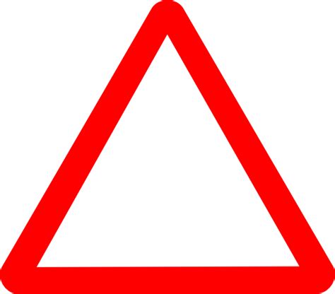 Triangle Symbol Red Warning Triangle Clip Art Triangle Sign Triangle