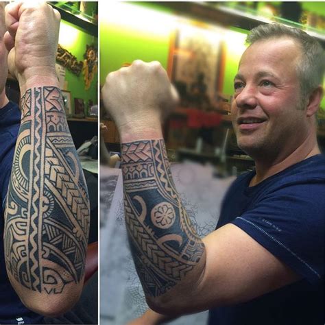 Samoan Polynesian Inspired Blackwork Tattoo Jimorie Tattoolife Tribaltataucollective