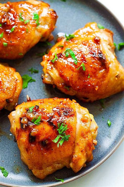 Add some salt and a little pepper to taste. Crispy Bone-In Baked Brown Sugar Chicken Thighs recipe ...