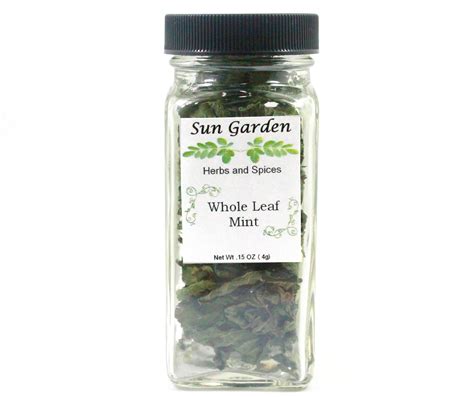 Whole Leaf Mint Sun Garden Herbs And Spices New Sealed Spice Etsy