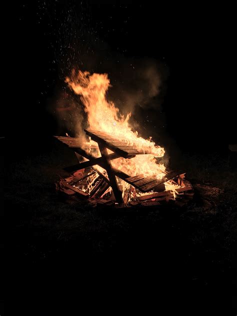 Burning Nature Motion Wood Fire Natural Phenomenon No People