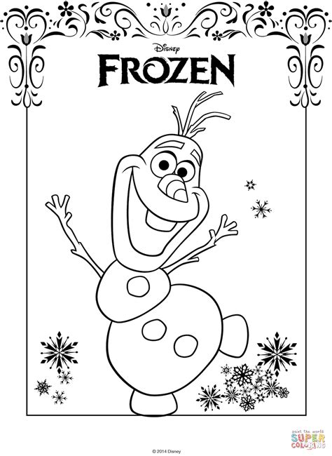 Printable Frozen Olaf