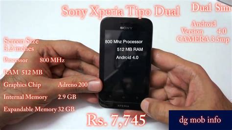 Sony Xperia Tipo Dual Review In Hindi Youtube