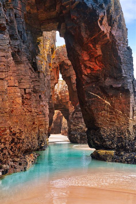 Its remoteness from the rest of spain. Playa las catedrales catedrais beach in galicia spain ...