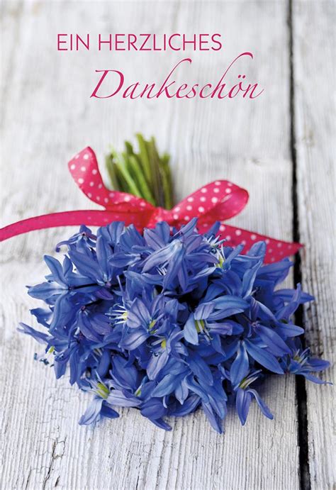 Dankeskarte Ein herzliches Dankeschön (6 Stück) Blumenstrauß - Kaufen bei Jäger Graf GbR