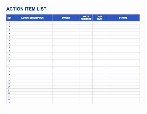 To Do List Excel Template Free Download Doctemplates