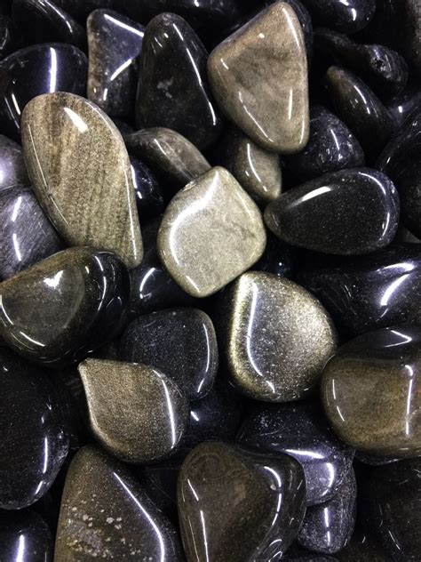 Tumbled Stones Obsidian Golden Sheen Tumbled Stones 250g