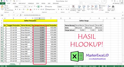 Rumus Hlookup Excel Contoh Dan Cara Menggunakan Fungsi Hlookup Pada